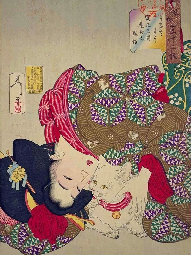 Портрет «сёдзё» (девственницы) эпохи Кансэ́й [1789-1800]