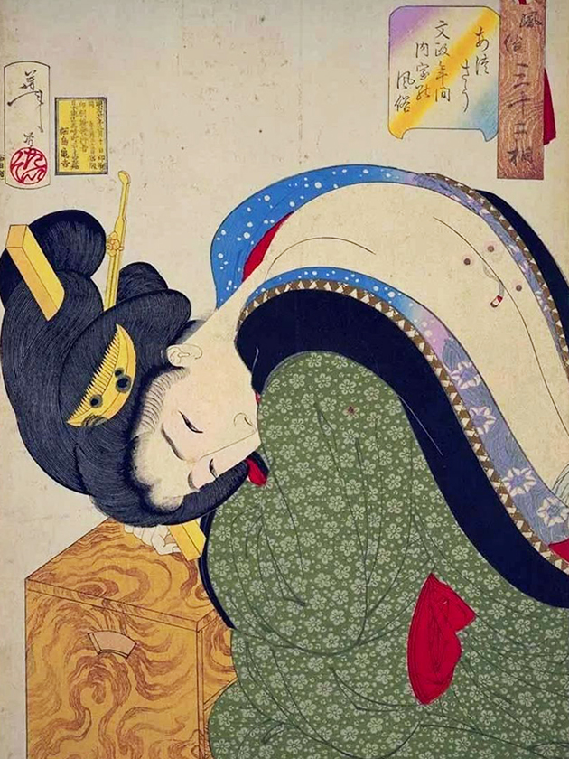 Богатая домохозяйка эпохи Бунсэ́й [1818-1830]