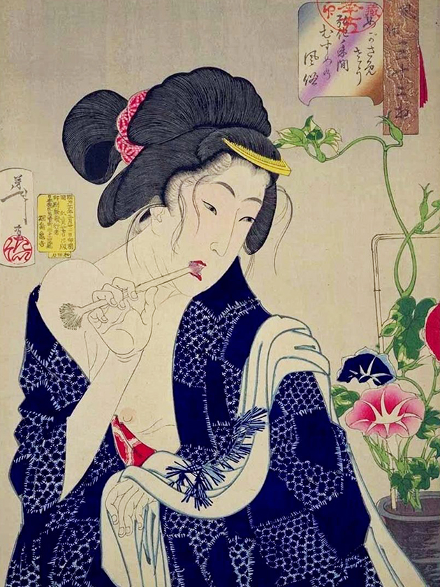 Юная дева (мусумэ́) эпохи Ко́ка [1844-1847]