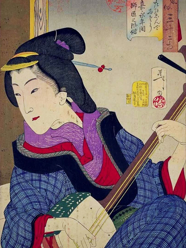 Учительница музыки эпохи Кайэ́й [1848-1854]