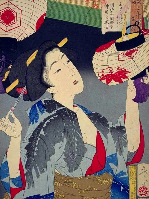 Официантка в Киото эпохи Мэйдзи [1868-1912]