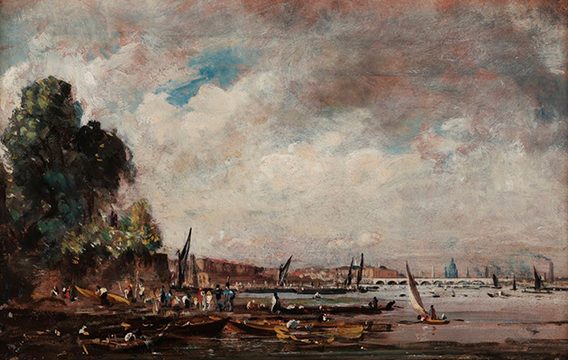 “Мост Ватерлоо, вид с левого берега Темзы” (1820) Джон Констебл