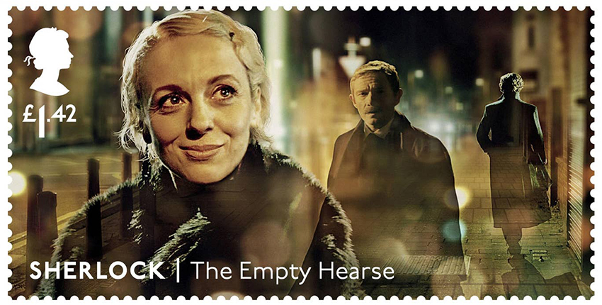 Почтовые марки с персонажами сериала «Шерлок»: Мэри Ватсон (Аманда Аббингтон)