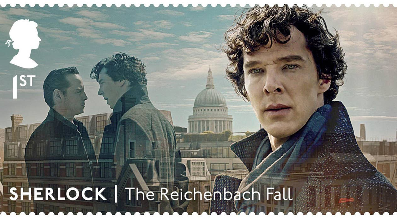 Почтовые марки с персонажами сериала «Шерлок»: Шерлок Холмс (Бенедикт Камбербэтч)