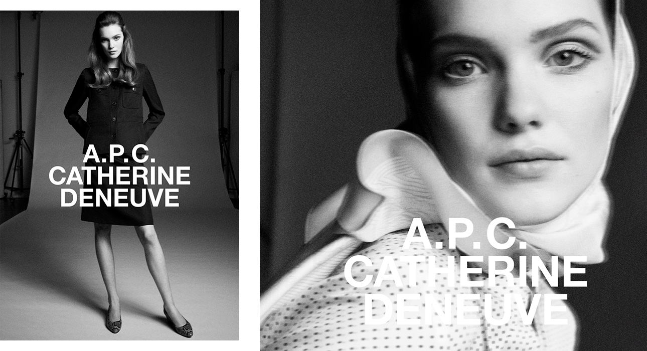 Катрин Денев создала коллаборацию с брендом A.P.C.