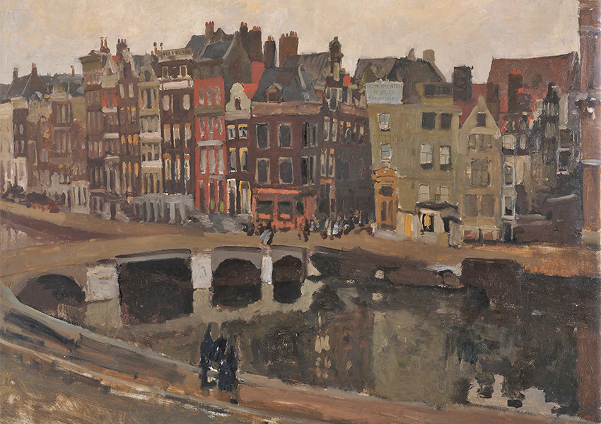 «Улица Рокин в Амстердаме», Георг Хендрик Брайтнер, 1897