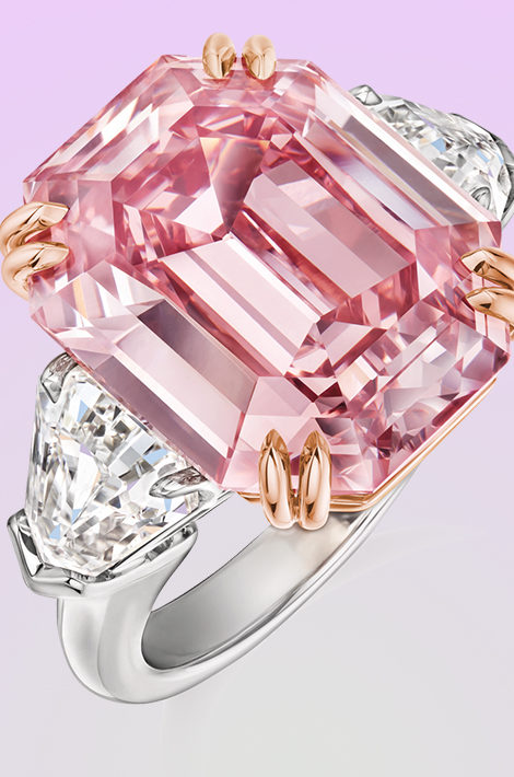 Идея подарка: кольцо Winston Pink Legacy с розовым бриллиантом