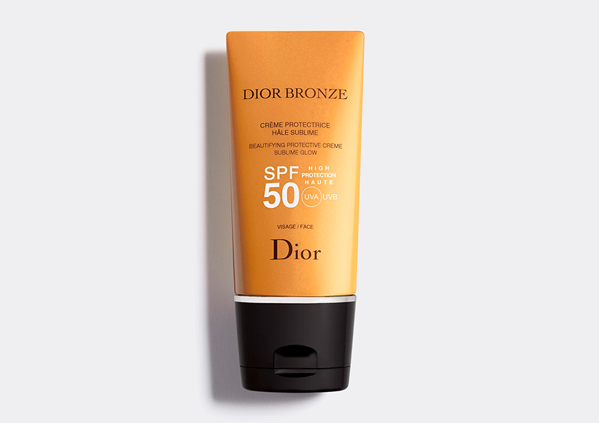 Солнцезащитный крем для лица Dior Bronze Beautifying Protective Creme Sublime Glow SPF 50, Dior