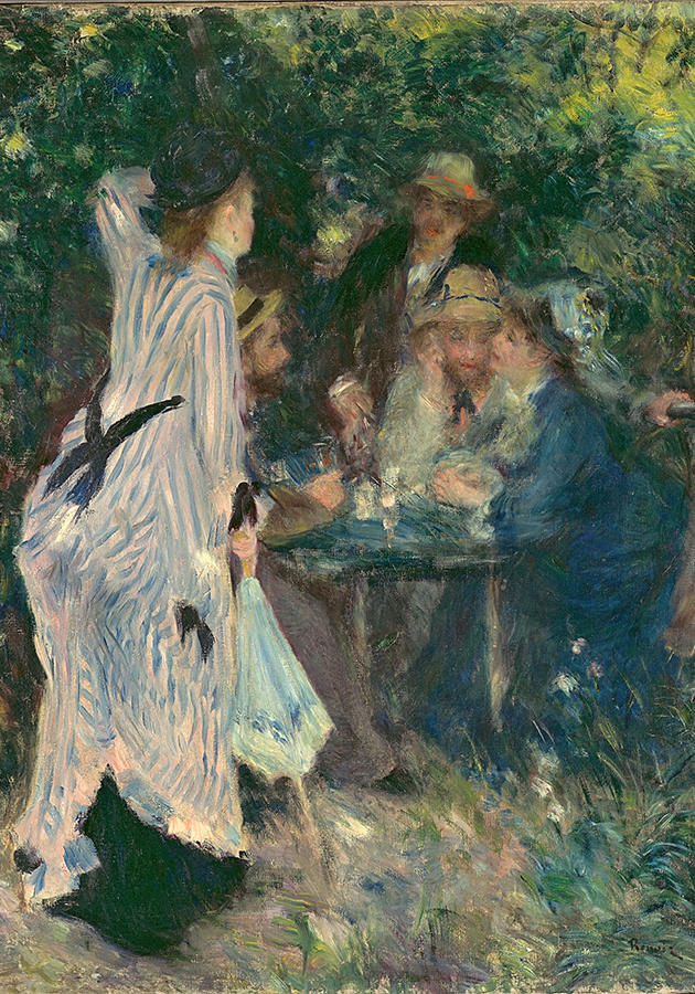 Огюст Ренуар. В саду. Под деревьями Мулен-де-ла-Галетт. 1876