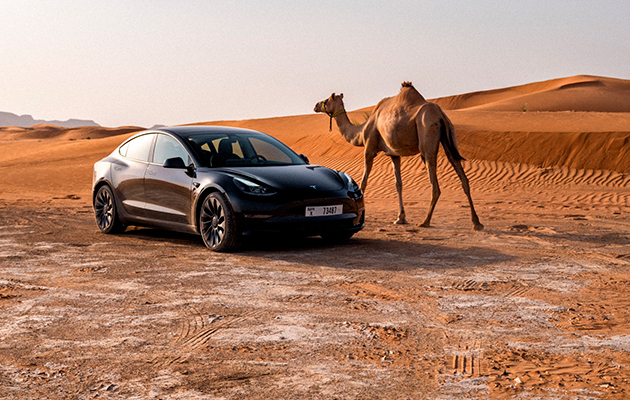 Tesla тестирует свои авто в Дубае — в условиях экстремальной жары