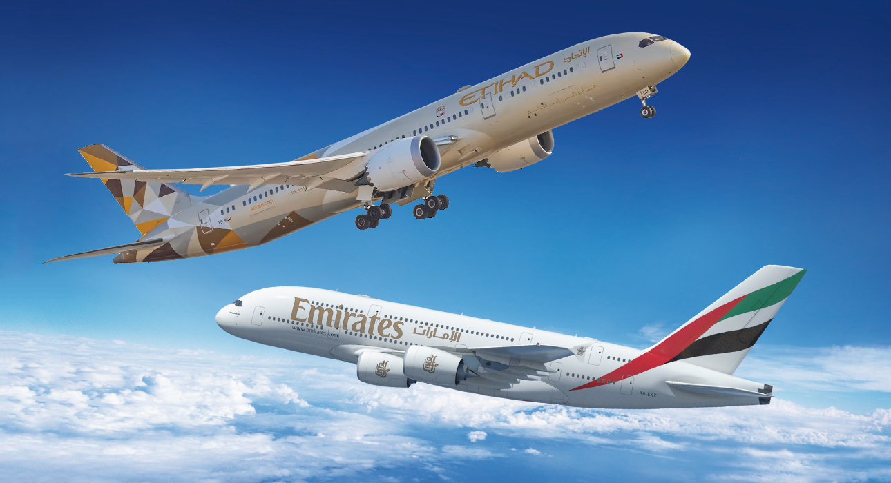 Emirates Airline и Etihad Airways запускают «единый» билет в ОАЭ
