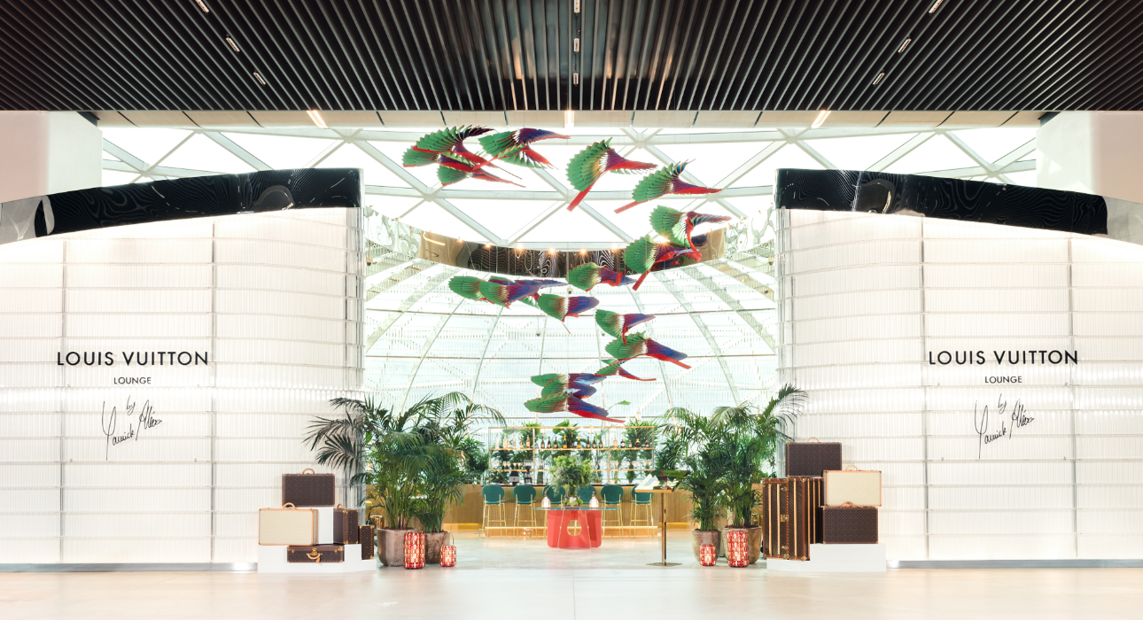 Открытие лаундж-зоны Louis Vuitton в международном аэропорту в Дохе в коллаборации с Янником Аллено