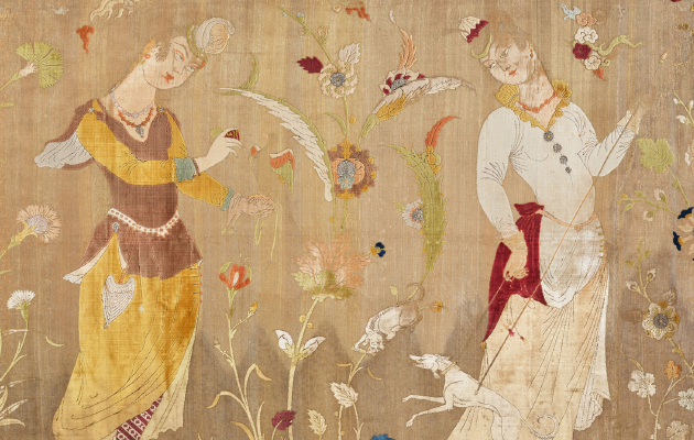 Текстиль, Иран, 1600-1630 гг. Шелковая и металлическая нить (Фото: © Музей исламского искусства, Доха)