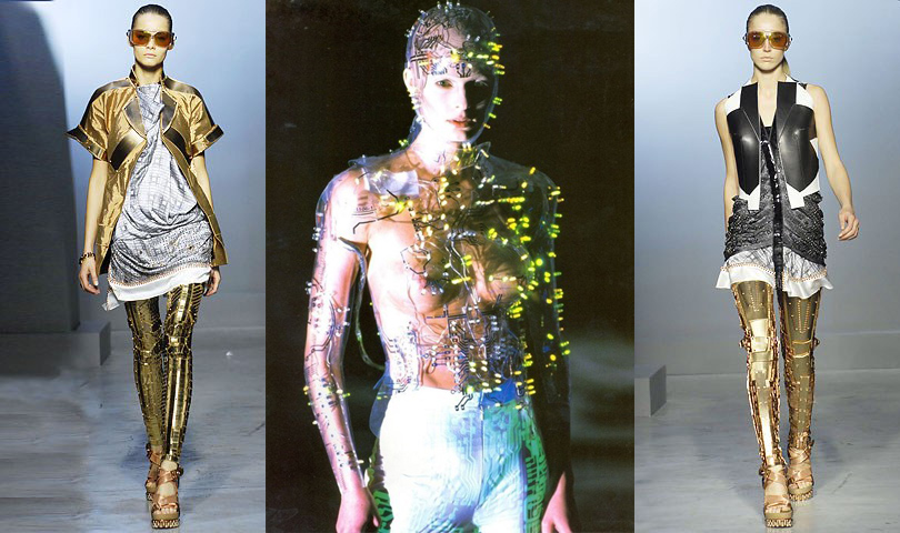 Givenchy, 1999 (в центре). Balenciaga, 2007 г.